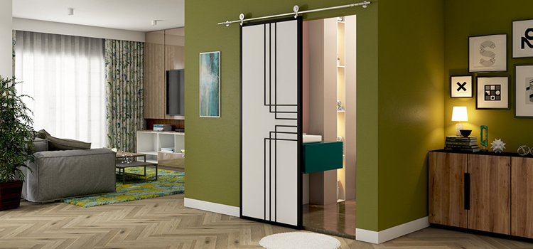 sliding bathroom door installation in East La Mirada